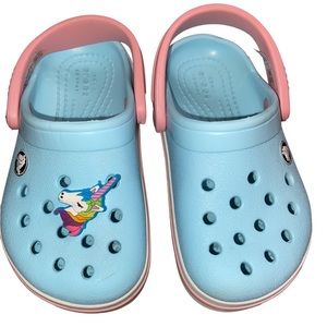 CROCS Crocband Girls C7 Unicorn Charm
